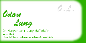 odon lung business card